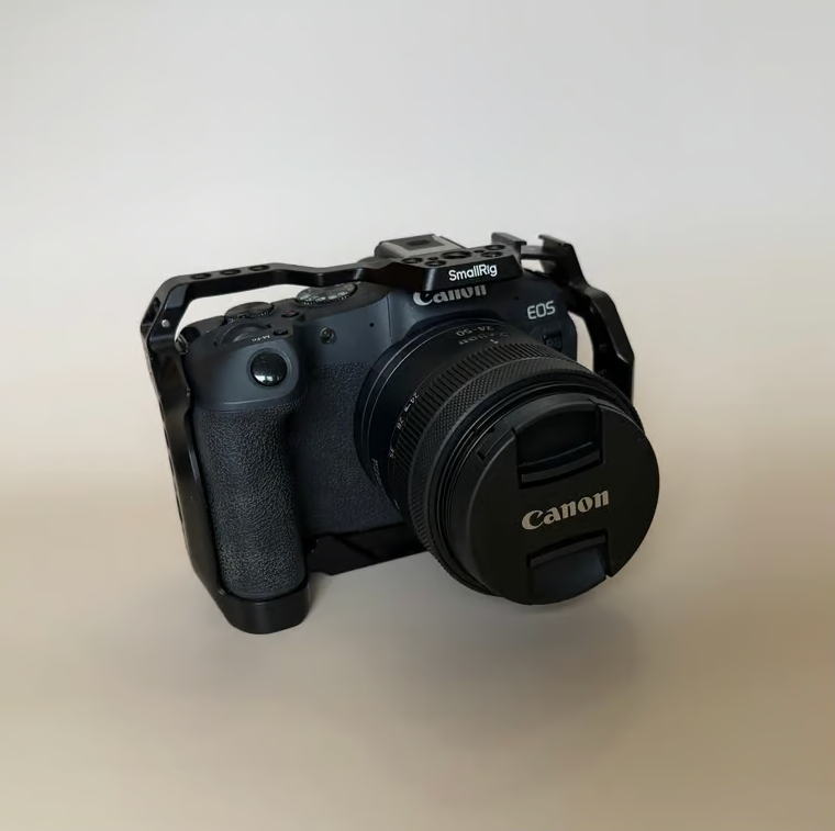 Canon EOS R8 Full-Frame Mirrorless Camera Bundle – 3 Lens Portrait & Birding Kit with SmallRig Cage